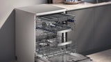 Siemens iQ700 15 Place Settings Free-Standing Dishwasher 60 cm Silver Inox with Zeolith Drying, Home Connect and varioSpeed Plus - SN27ZI00VI