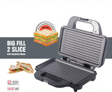 Havells Big Fill 900W 2 Slice Sandwich Maker Grill – Black