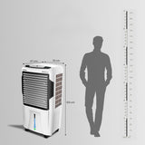 Crompton Optimus 100 Litres Desert Air Cooler for home | Large & Easy Clean Ice Chamber | High Density Honeycomb Pads