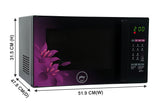 Godrej 34 Litres Convection Microwave Oven (GME 734 CR1 PM, Violet Floral, Dual Grill Technology)