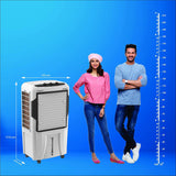 Crompton Optimus 80L Desert Air Cooler with Honeycomb Pads, Auto Fill & 4-Way Air Deflection