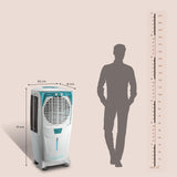 Crompton Ozone 55 Litres Desert Air Cooler for home | Large & Easy Clean Ice Chamber | 4-Way Air Deflection | High Density Honeycomb Pads | Everlast Pump | Auto Fill