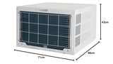 Lloyd 1.5 Ton 5 Star Inverter Window AC (Copper, Clean Air Filter, GLW18I5FWCEV, White)