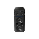 Panasonic SC-UA30GW-K Party Speaker, 300 W RMS, Bluetooth, USB, AUX, FM Radio, USB, Full Karaoke, Airquake Bass, Portable with Handle, 2 mic Jacks (Black)