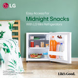 LG 43 L 1 Star Direct Cool Minibar Single Door Refrigerator (GL-M051RSWB, Super White)