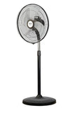Usha Turbo 180 450mm Pedestal Fan (Metal Black)