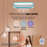 Lloyd Stellar Duo 1.5 Ton 5 Star Wi-Fi Inverter Split AC (6 in 1 Expandable, Mood Lighting, In-Built Air Purifier, Direct Voice Command, Copper, Silver White, New Launch GLS18H5FWKGT)