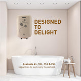 Usha Aquagenie Neo 15 Litre Storage Water Heater with Free Installation (Ivory)