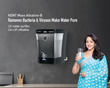 KENT Maxx Alkaline Black Water Purifier | Double Purification | Detachable Storage Tank | Alkaline Water up to pH 9.5 | High Storage Capacity