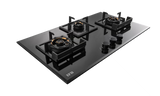 IFB 3 Burners Hybrid Hob with Bevelled Tempered Black Glass