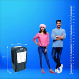 Crompton Zelus 28L Desert Air Cooler for Home | Large Ice Chamber, 4-Way Airflow & Honeycomb Pads
