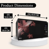 LG 32 L Scan to Cook Wi-Fi Enabled Charcoal Convection Healthy Microwave Oven (MJEN326PKW, Black, Heart Friendly, Pasteurized Milk, Ghee, Diet Fry & 360° Motorised Rotisserie for Bar-be-queing)
