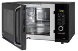 LG 28 L Charcoal Convection Microwave Oven with 301 Auto Cook Menu, Floral Black(MC3286BLU)