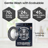 Samsung 12 kg, 5 Star, AI Ecobubble, Super Speed, Wi-Fi, Hygiene Steam with Inbuilt Heater, Digital Inverter, Fully-Automatic Front Load Washing Machine (WW12DG5B24ABTL, Black)