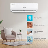 Voltas 1.5 Ton 3 Star, Inverter Split AC(Copper, 5-in-1 Adjustable Mode, Anti-dust Filter, 183V Vertis Emerald, White)