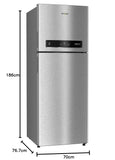 Whirlpool 467L 2star IntelliFresh Convertible Inverter Frost Free Double Door Refrigerator (IF INV CNV 515 ALPHA STEEL (21695))