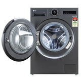 LG 12 Kg 5 Star Fully Automatic Top Load Washing Machine | AI Direct Drive 2.0 | Digital Dial | ez-Dispense | TurboWash 360 Degree | Steam Plus (FX1412A9K, Essence Black)