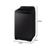 Samsung 10.0 5 star Fully Automatic Top Load Washing Machine (WA10BG4686BVTL,Black Caviar)