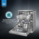 Voltas Beko 14 Place Setting Dishwasher, AquaFlex, AquaIntense (DF14S2,Silver), Free 1 Year Extended warranty