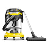 KARCHER WD 6 P S V-30/6/22/T |30 litres Stainless Steel Capacity|Power Socket|Blower Function|6 m Cable with 2.2 m Suction Hose| Efficient Cleaning Wet and Dry Vacuum Cleaner