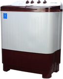 Voltas Beko 7 kg with Fast Dry Double Waterfall 5 Wing Pulsator Semi Automatic Top Load Washing Machine (Maroon & White, WTT70DBRTF)
