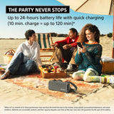 Sony New ULT Field 3 with Massive Bass| 24hr Playtime| Hands Free Calling(with Mic),IP67 (Waterproof,Dustproof,Rustproof),Shoulder Strap,Quick Charge,Wireless Bluetooth Speaker(SRS-ULT30)-Grey