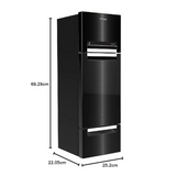 Whirlpool 260 L Frost-Free Multi-Door Refrigerator with Zeolite technology(FP 283D PROTTON ROY, Steel Onyx)