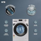 IFB 9 Kg 5 Star Front Load Washing Machine 2X Power Dual Steam (EXECUTIVE SXS 9014, Silver, Active Color Protection, Hard Water Wash)