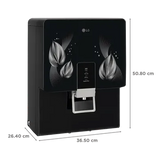 LG WW146RPLB 8L RO + MB Water Purifier with Multi Stage Filtration Process (Solid Black)