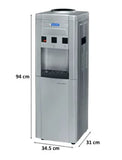 Blue Star Water Dispenser with Refrigerator Hot and Cold Taps (Bwd3Fmrga-G, Grey), 15 Liter