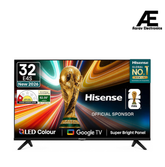 Hisense 32 Inch (80 cm) HD Ready Smart Google LED TV | HDR10 | Dolby Audio | Bezel-Less Design | Google Assistant | Chromecast Built-in | Dual Band Wi-Fi | Black,32E4S