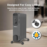 Havells Jade Grey 11-Fin Oil Filled Room Heater (OFR) – Efficient Room Heating (GHROFEME250)