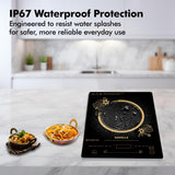 Havells Cook Pro TC-20 Induction Cooktop | Up to 9 Cooking Modes | Digital Display for Time & Power | GHCICRVA200