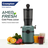 Crompton Ameo Fresh 200W Cold Press Juicer with Nutri Fresh Technology