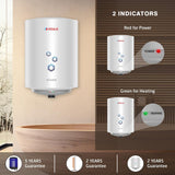 Venus Pexon 15L Storage Water Heater (704251) – White, 4 Star Rated, Hard Water Compatible, Permacoat Inner Tank