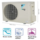Daikin 2024 Model 1.5 Ton 5 Star Split Inverter AC - White (ATKM50UV16VA+RKM50UV16VA, Copper Condenser)