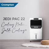 Crompton Jedi PAC 22L Personal Air Cooler for Home | Honeycomb Cooling Pads