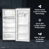 Whirlpool VitaMagic Pro 192L 3 Star Direct Cool Single Door Refrigerator | Alpha Steel | Auto Defrost | Zeolite Technology | Stabilizer Free | Up to 12 Days Garden Freshness 215 VMPRO PRM 3S ALPHA STEEL (73692)