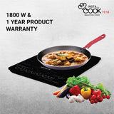 Havells Induction Cooktop Tc 18 1800 Watt (Crystal Glass, Black) (Ghcicdqk180)