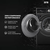 IFB 10 Kg/7 Kg/3 Kg 3-in-1, AI Powered, Fully Automatic Washer Dryer Refresher (IFB Laundrimagic®, WDR EXECUTIVE PLUS ZXB 10/7/3, 9 Swirl Wash, Eco Inverter Technology, Black VCM)