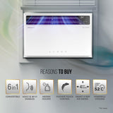 Lloyd 1.5 Ton 5 Star Inverter Window AC (Copper, Convertible 6-in-1 cooling, 4 Way Air Swing, Clean Air Filter,GLW18V5FWTBR, White)