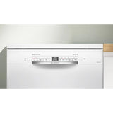 Bosch 14 Place Settings Dishwasher (SMS6IKW01I, Free-Standing, 60 cm, White, Home Connect, EcoSilence Drive, Intensive Kadhai Wash, Inverter Motor)