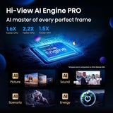 Hisense 253 cm (100 Inches) 4K QLED Mini-LED Smart TV | 1000 NITS Peak Brightness | 165Hz Game Mode | Dolby Vision, Dolby Atmos | 2.1 CH 50W Speakers (Built-in Subwoofer) | VIDAA OS | 100U7Q (Black)