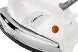 Crompton Rhino 1000-Watt Heavy weight Dry Iron with Non Stick Teflon Coating (White/Silver)
