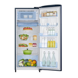Samsung 223L 3 Star Inverter Direct-Cool Single Door Refrigerator (RR24C2723CU/NL,Camellia Blue), Free 1 Year Extended warranty