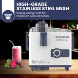 Crompton Fresh mix prima 500 W Juicer Mixer Grinder (ACGJMG-FRSHMX PRM | 2 Jars | White, Blue)