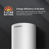 Crompton 10 L Storage Water Geyser ASWH-3810 (Amica Plus 10L With Superior Glasslined Technology and Free Installation, White, Green)