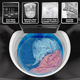 Godrej 7.5 Kg 5 Star Zero Pressure Technology Fully-Automatic Top Load Washing Machine (WTEON VLVT 75 5.0 FDTN MTBK, Metallic Black, With 26 Flexi Wash Programs)