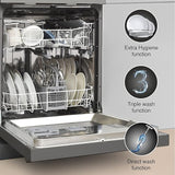 Godrej Eon Dishwasher |12 place setting | Anti-Germ CrystaLight powered by UV Technology | Extra Hygiene Function| Perfect for Indian Kitchen| A+++ Energy rating | DWF EON VES 12B UTI GPGR