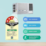 Blue Star 1.5 Ton 3 Star Inverter Window AC (Copper, Turbo Cool, Hydrophilic Blue Fins, Dust Filters, Self-Diagnosis, WIE318L, White)